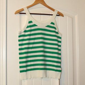 Shein Sweater Tank - Sz Small Green/White